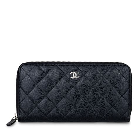 chanel classic long wallet price|Chanel classic long zipped wallet.